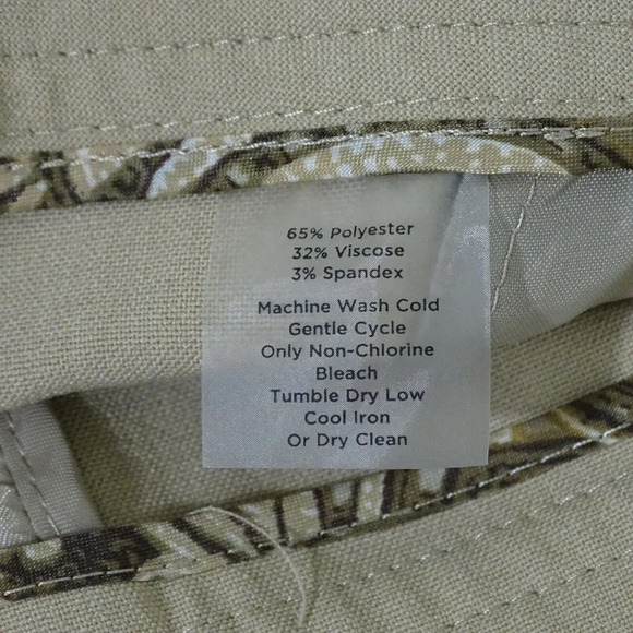 Talbots Stretch Pants Trousers Women Size 18 Tan - Picture 7 of 7